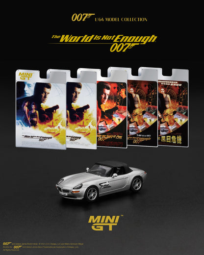 MGT00906-007J BL BMW Z8 "The World Is Not Enough" Japanese - MiniGT 1:64