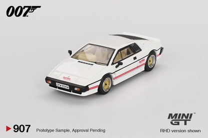 MGT00907-007E BL Lotus Esprit Turbo White "For Your Eyes Only" English - MiniGT 1:64
