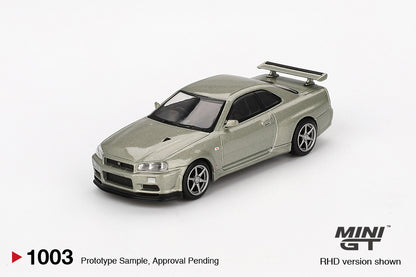 MGT01003 BL Nissan Skyline GT-R (R34) V-Spec II Nür Millenium Jade