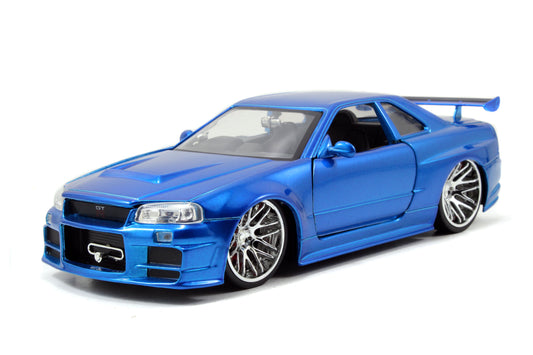 Brian's Blue 2002 Nissan Skyline GTR R34 - Fast & Furious
