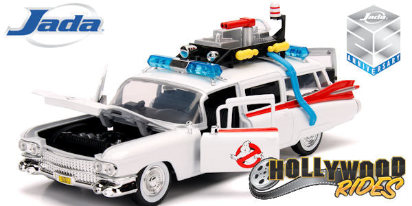 Ghostbusters Ecto-1 Cadillac Ambulance - Hollywood Rides - Jada - 1:24