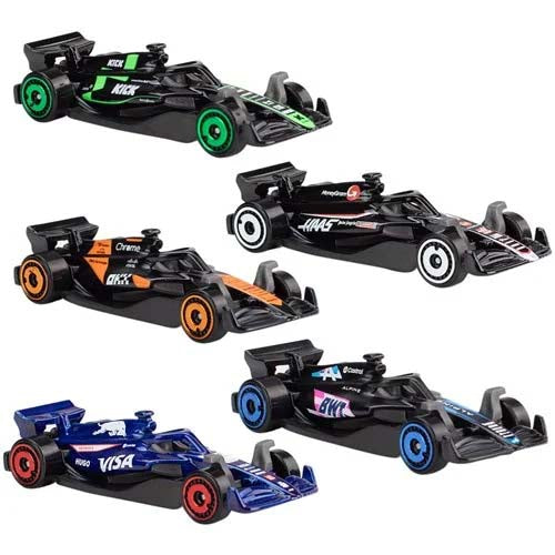 JGF58 Hot Wheels Formula 1 Die-Cast Vehicles 5-Pack