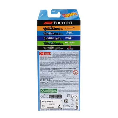 JGF58 Hot Wheels Formula 1 Die-Cast Vehicles 5-Pack
