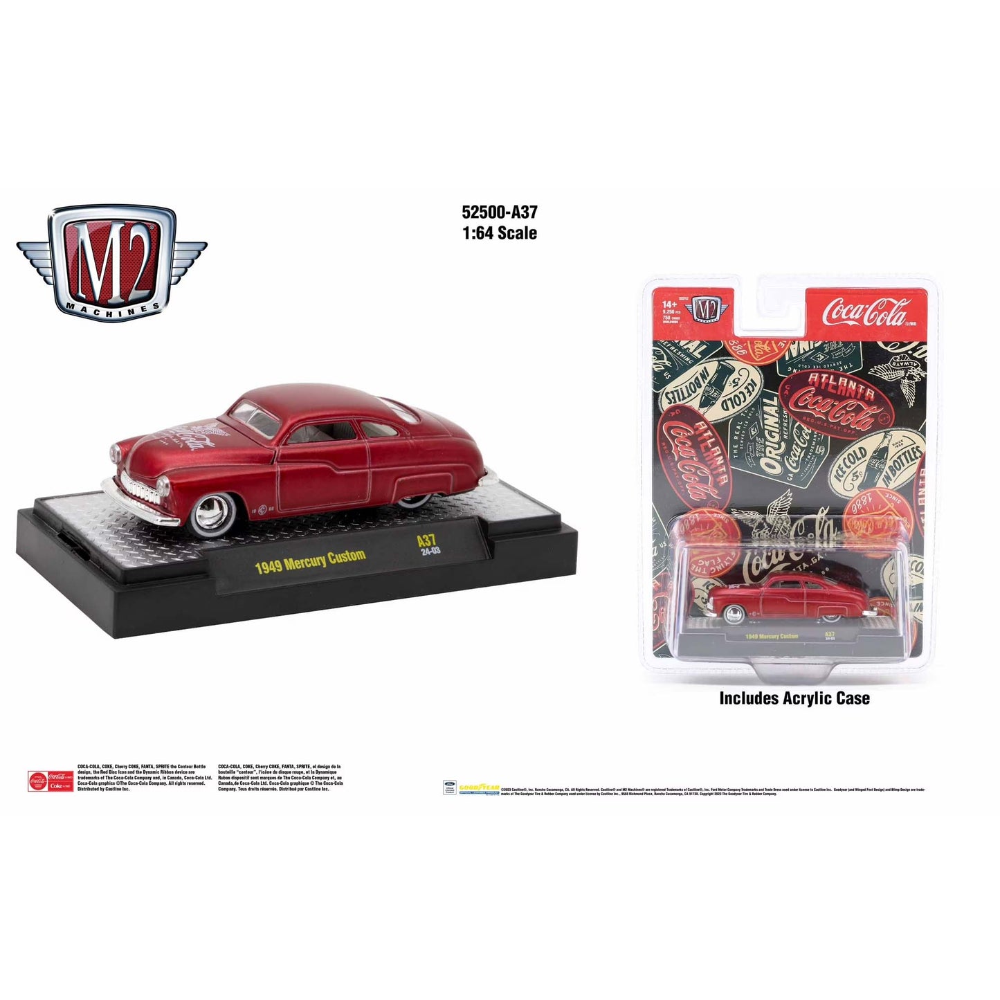 Red Coca Cola Atlanta 1949 Mercury Custom A37