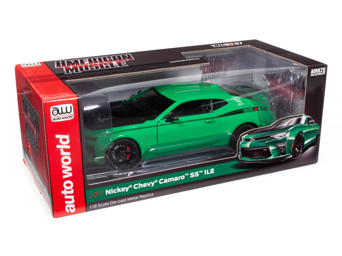 AMM1276 2017 Chevrolet Camaro SS 1LE (NICKEY) 1:18 Scale