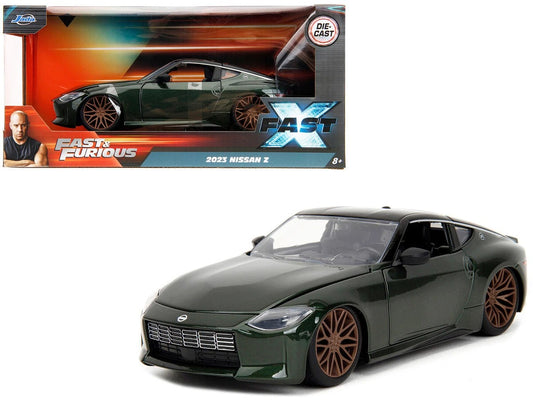 Dark Green Metallic 2023 Nissan Z F10 - Fast & Furious - Jada 1:24