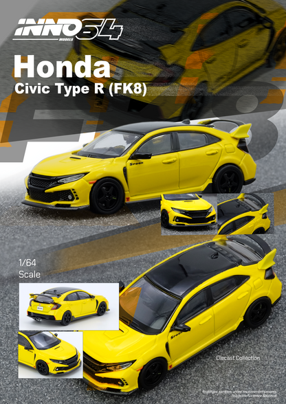 IN64-FK8-YL HONDA CIVIC TYPE-R (FK8) Yellow