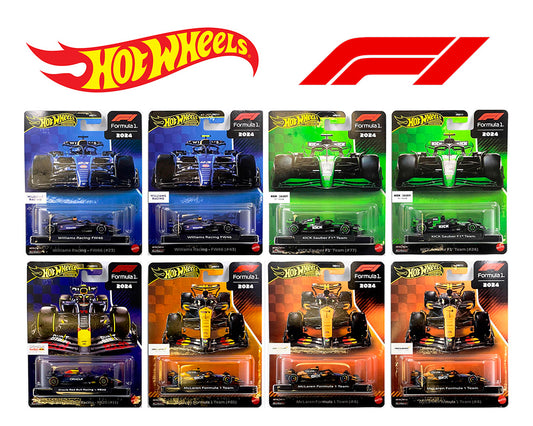 HRV11-956G Set of 8 cars - F1 Premium Race Dash G - Hot Wheels