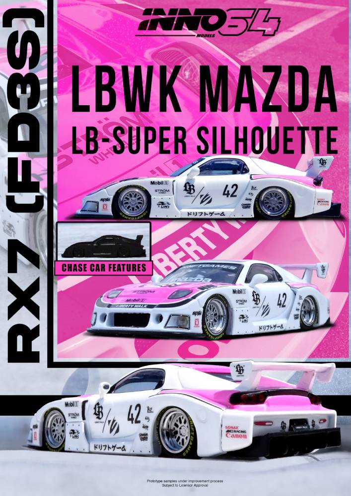IN64-LBWK-RX7-08 MAZDA RX7 (FD3S) LB-SUPER SILHOUETTE "DRIFT GAMES 2025"