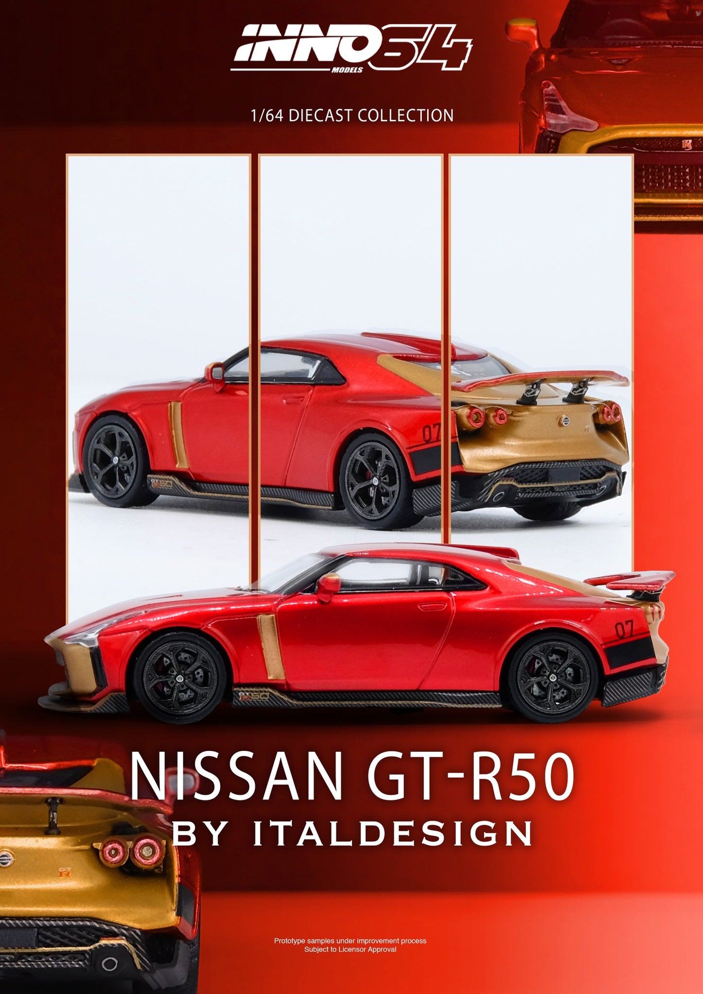 IN64-R50-RED – R50 GT-R By Italdesign