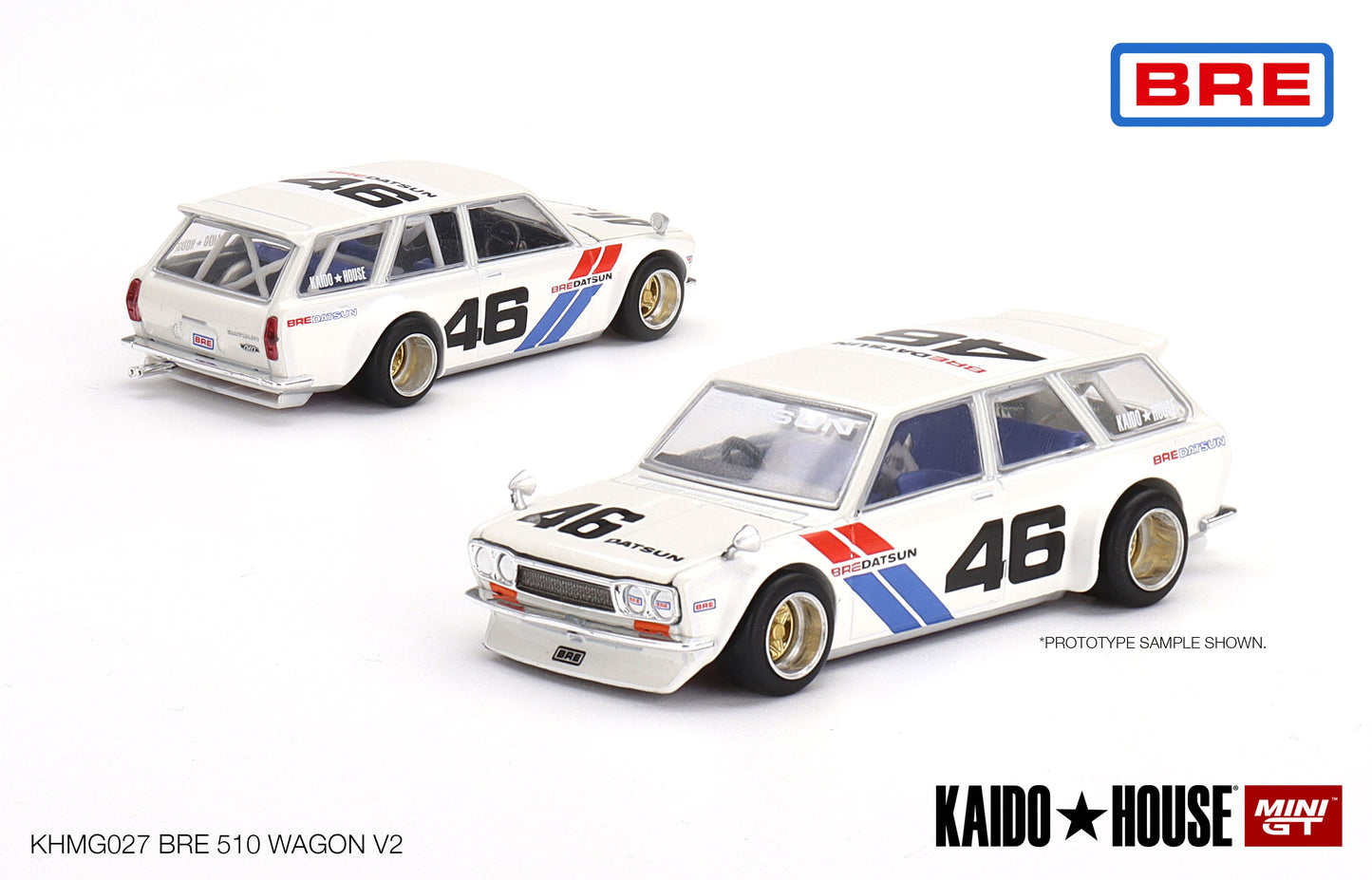 KHMG027 White Datsun 510 Wagon BRE V1