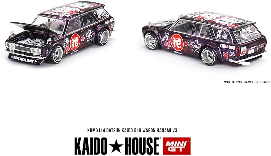 KHMG114 Magic Purple Datsun KAIDO 510 Wagon Hanami V3