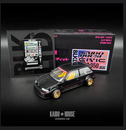 KHMG135 015/350 Honda Civic EF Kaido Works Black Limited IDE 2024 with Vending Machine pin