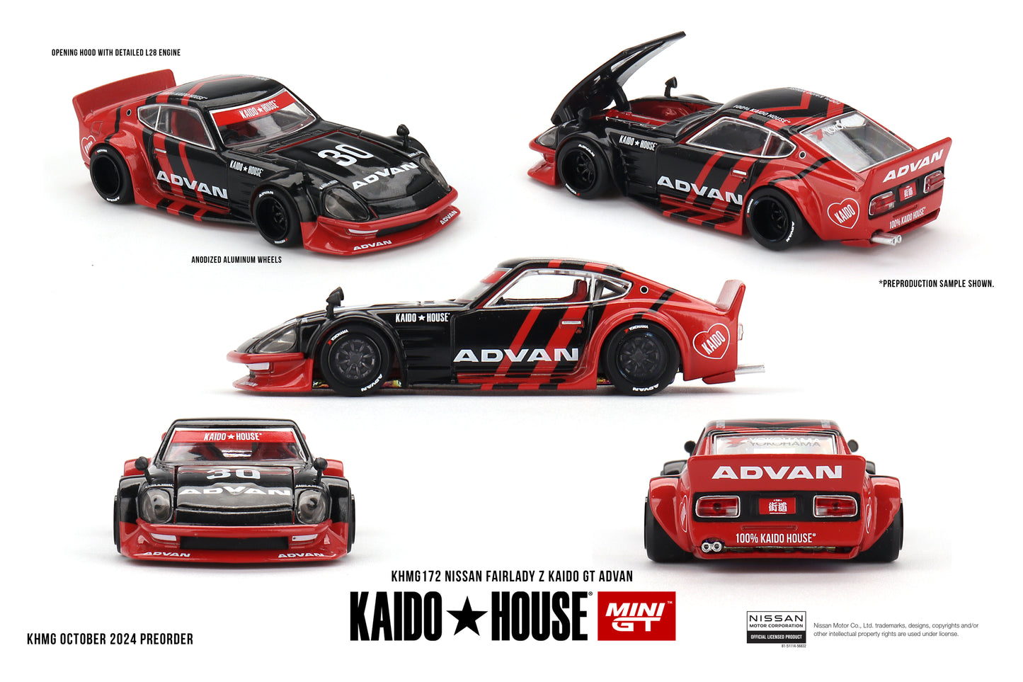 KHMG172  Nissan Fairlady Z Kaido GT ADVAN - MiniGT Kaido House