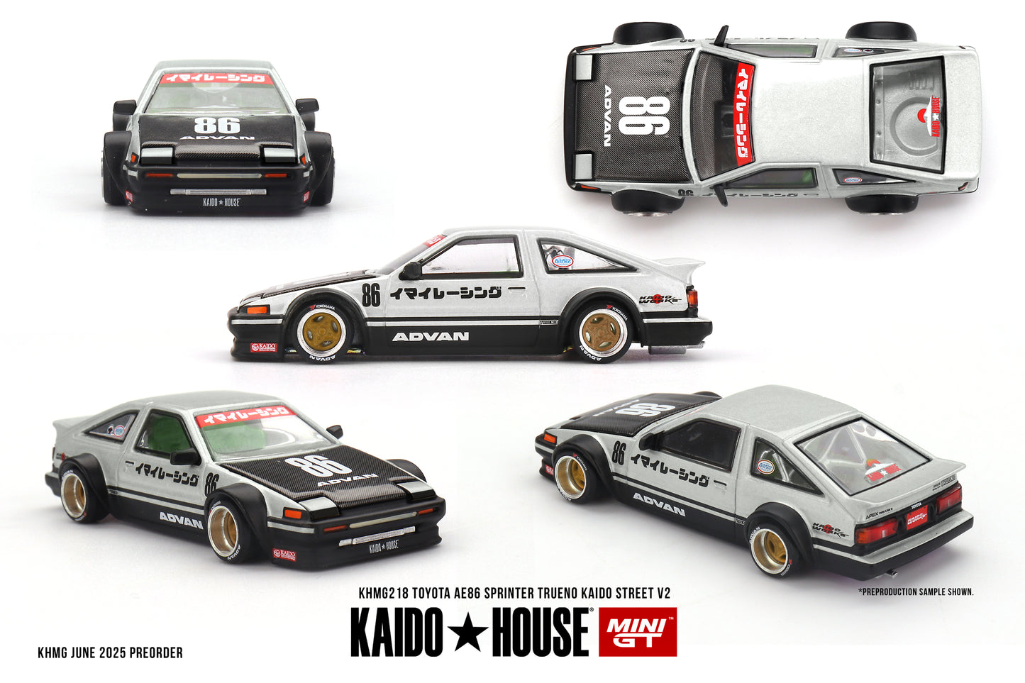 KHMG218 Toyota AE86 Sprinter Trueno Kaido Street V2