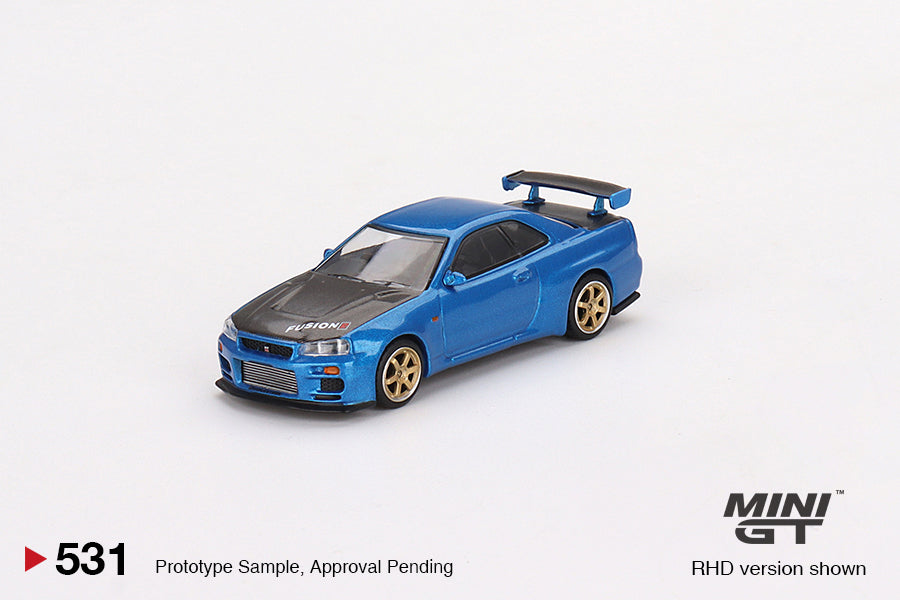 MGT00531 Bayside Blue Nissan Skyline GTR Top Secret Mijo