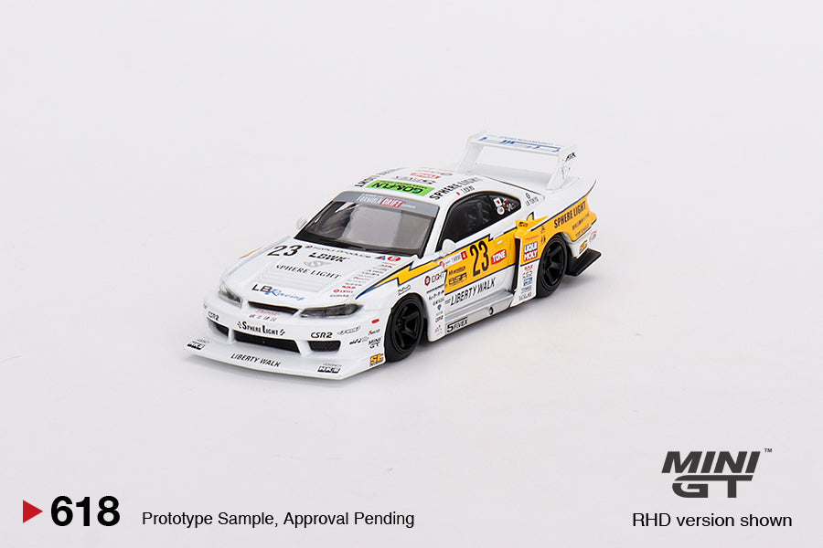 MGT00618 White Nissan LB S15 SILVIA #23 2022 Goodwood Mijo