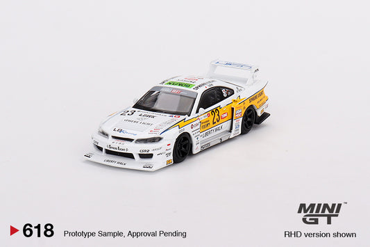 MGT00618 White Nissan LB S15 SILVIA #23 2022 Goodwood Mijo