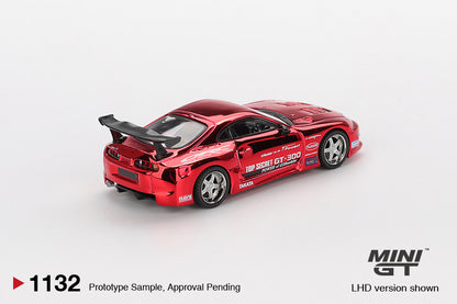 MGT01132-R Toyota Supra (A80) Top Secret GT-300 Top Secret Red Chrome  (Box) - MiniGT 1:64