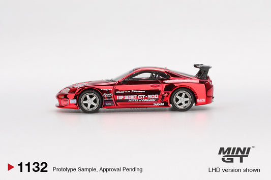 MGT01132 Toyota Supra (A80) Top Secret GT-300 Top Secret Red Chrome - MiniGT 1:64