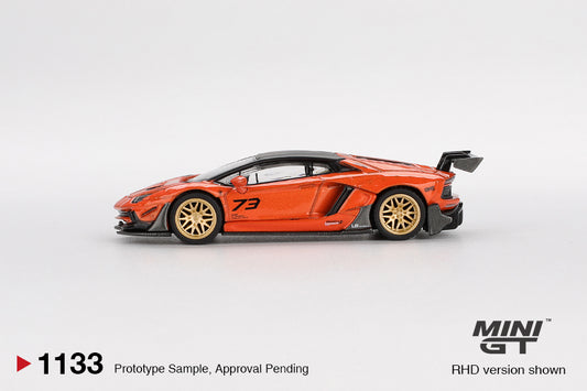 MGT01133 LB★WORKS Lamborghini Aventador Limited Edition Orange MDX 2025 - MiniGT 1:64