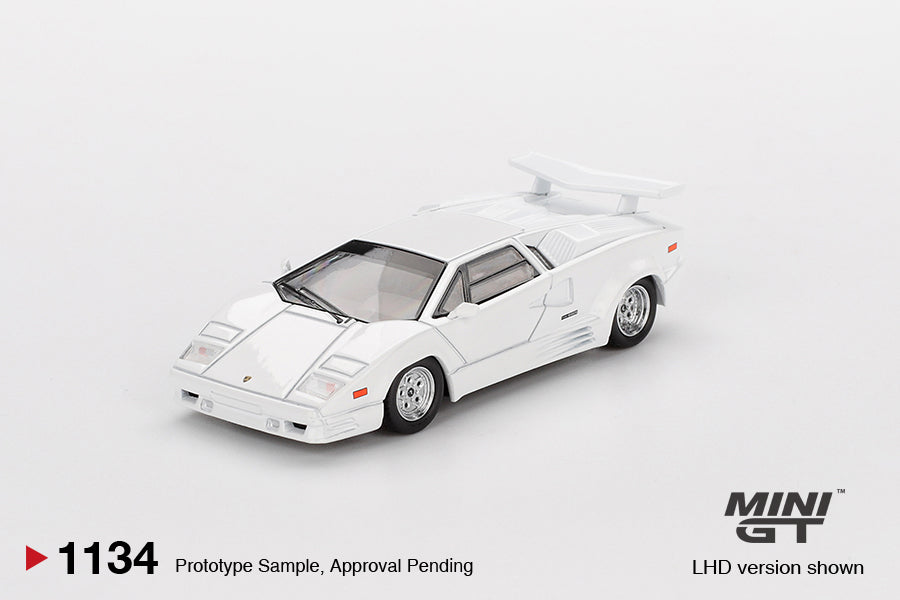 MGT01134 Lamborghini Countach 25th Anniversary White - MiniGT 1:64