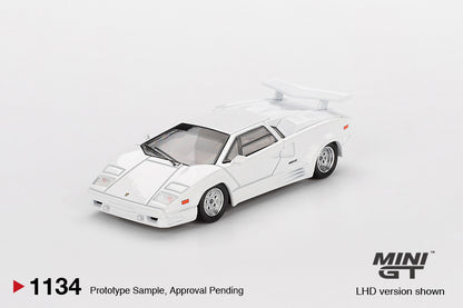 MGT01134 Lamborghini Countach 25th Anniversary White - MiniGT 1:64