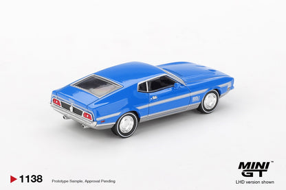 MGT01138 Ford Mustang Mach 1 Grabber Blue