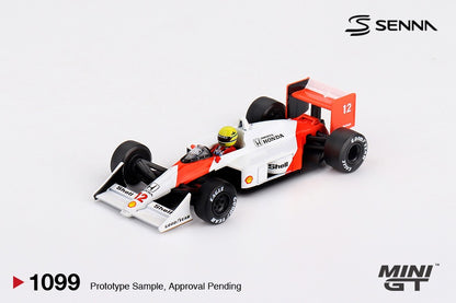 MGT01099-L McLaren MP4/4 #12 Ayrton Senna 1988 Japanese Grand Prix  Winner (Box) - MiniGT 1:64