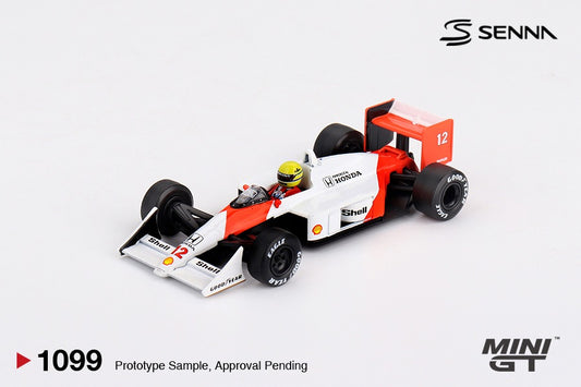 MGT01099-L McLaren MP4/4 #12 Ayrton Senna 1988 Japanese Grand Prix  Winner (Box) - MiniGT 1:64