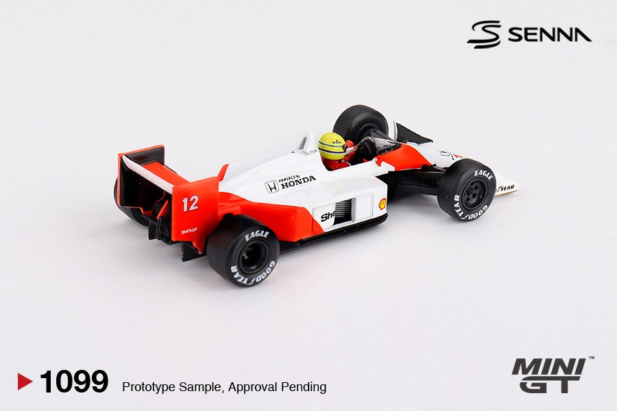 MGT01099-L McLaren MP4/4 #12 Ayrton Senna 1988 Japanese Grand Prix  Winner (Box) - MiniGT 1:64