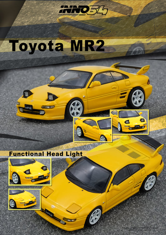 IN64-MR2-YL Toyota MR2 (SW20) Yellow