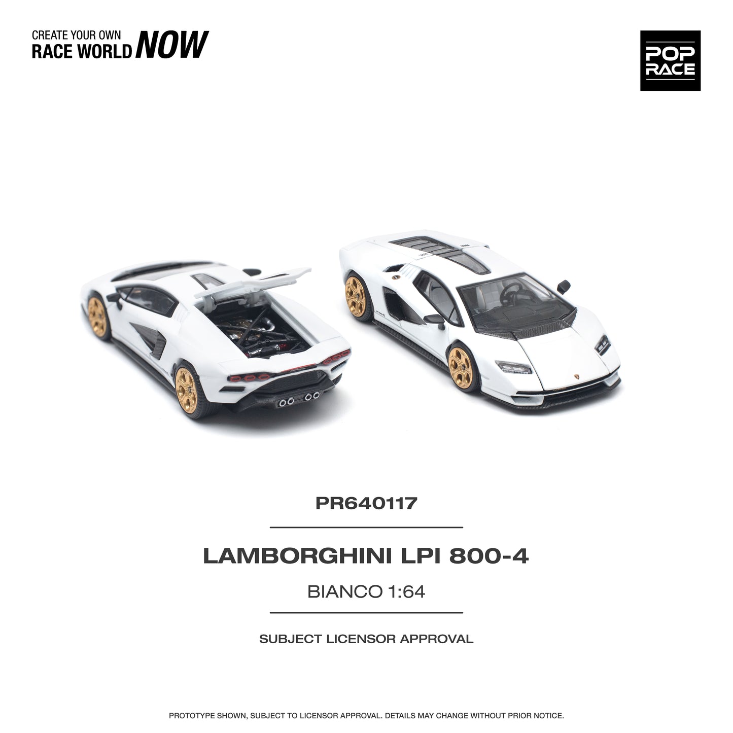 PR640117 LAMBORGHINI LPI800-4 BIANCO SIDERALE
