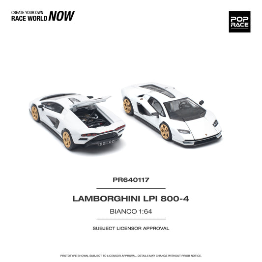 PR640117 LAMBORGHINI LPI800-4 BIANCO SIDERALE