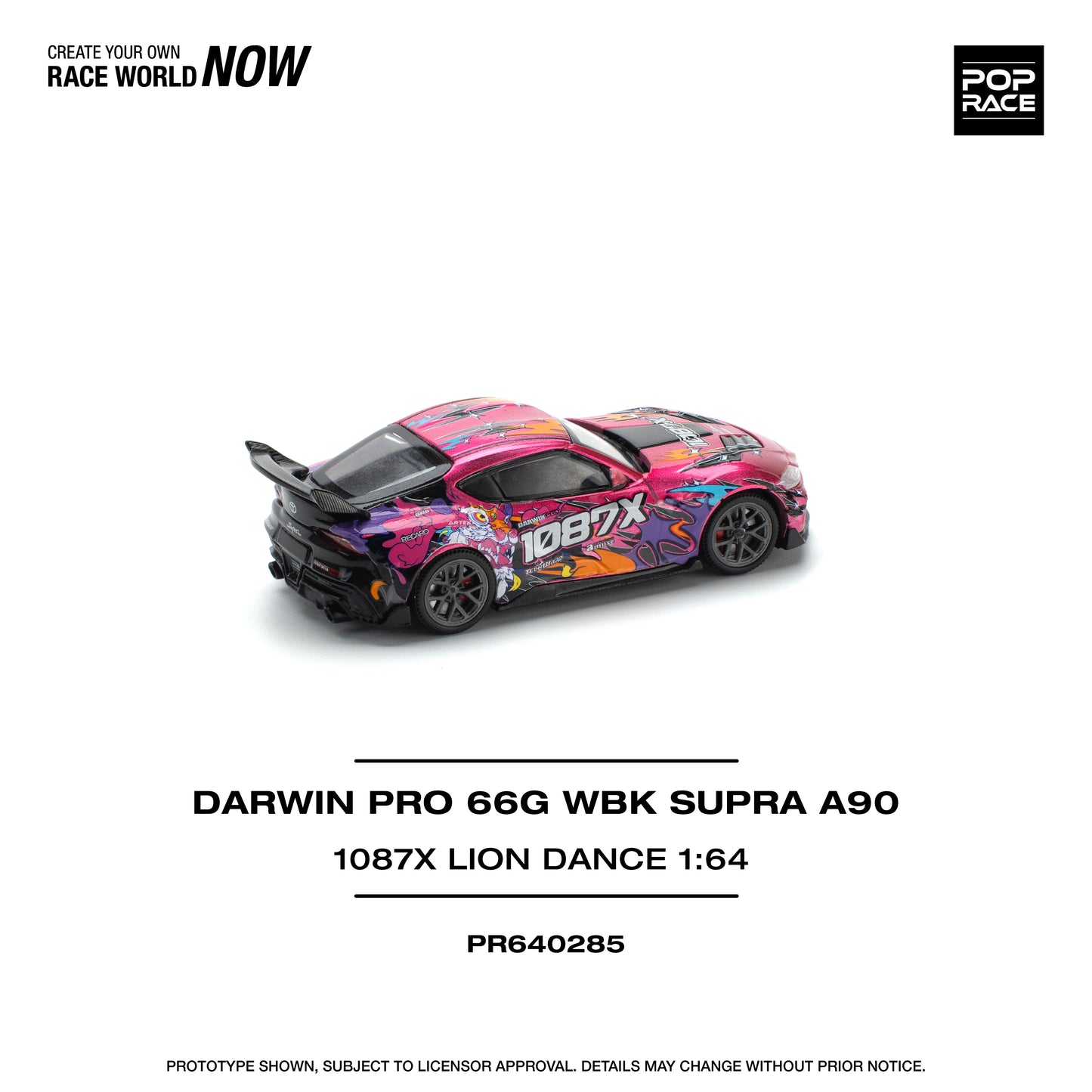 PR640285 Darwin Pro 66G WBK Supra (A90) – 1087X Lion Dance - PopRace
