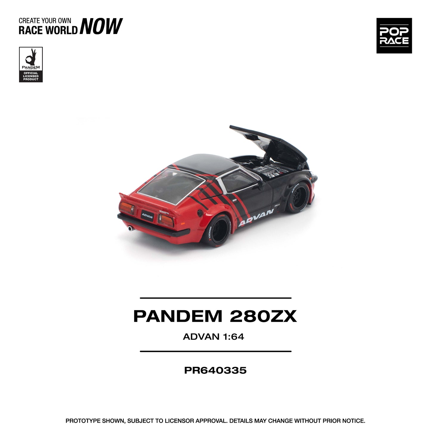 PR640335 PANDEM 280ZX ADVAN - Pop Race 1:64