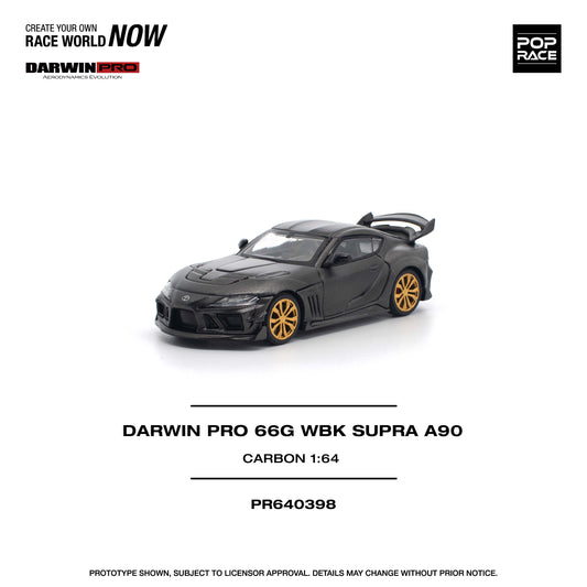 PR640398 DARWIN PRO 66G WBK SUPRA A90 CARBON EDITION - Pop Race 1:64