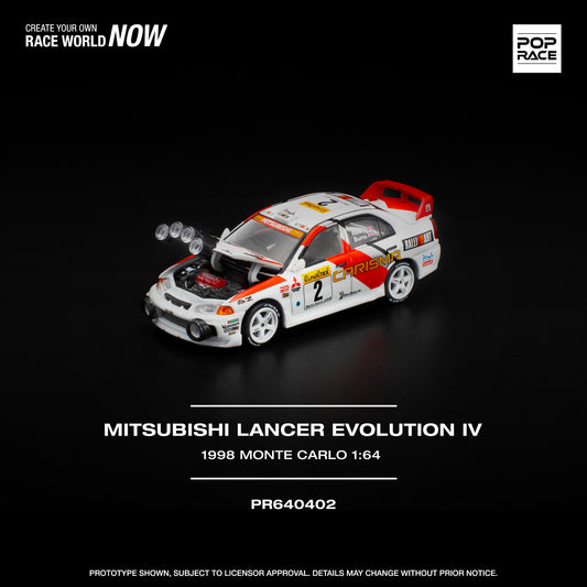 PR640402 MITSUBISHI LANCER EVOLUTION IV - 1998 MONTE CARLO RALLY - Pop Race 1:64