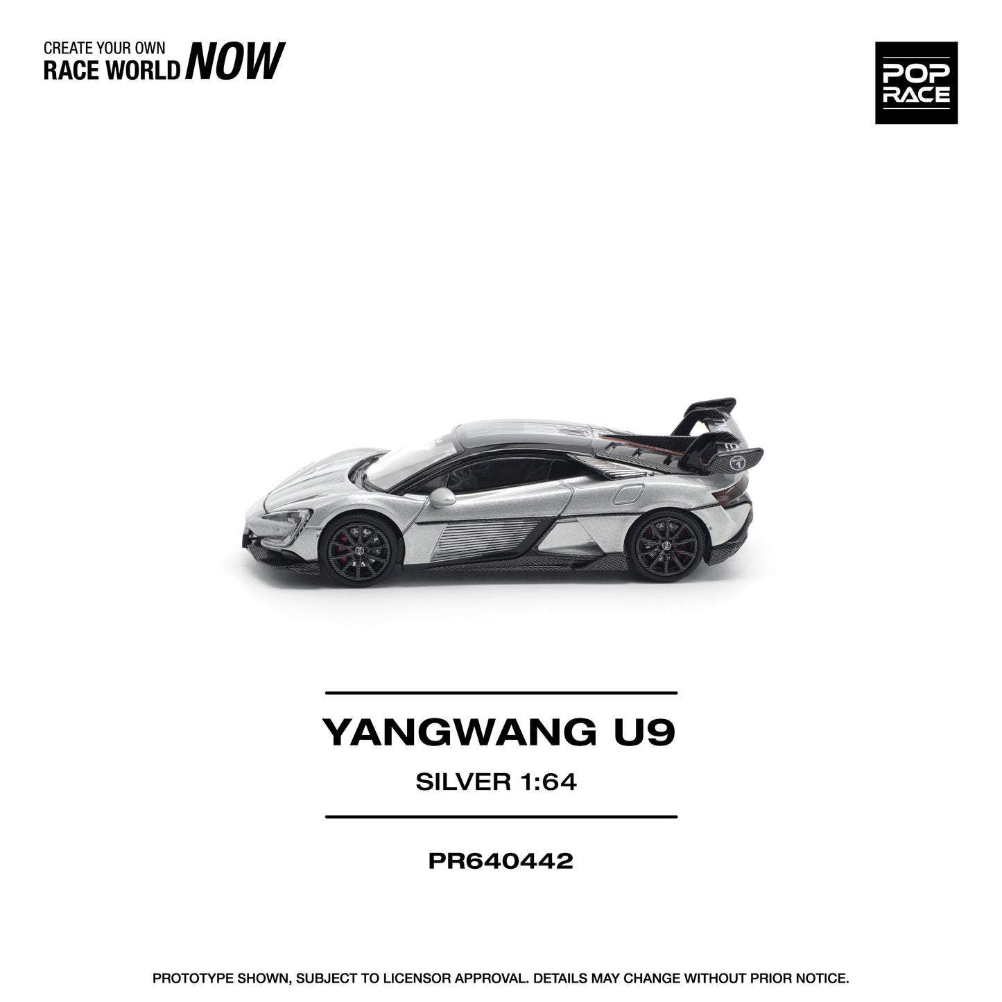PR640442 YANGWANG U9 - SILVER - Pop Race 1:64