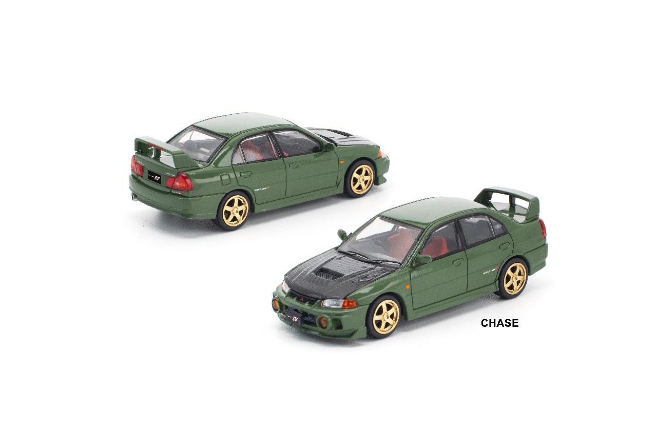 PRE022 MITSUBISHI LANCER EVOLUTION IV GREEN - Pop Race Enigma 1:64