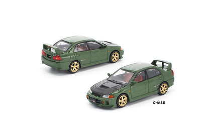 PRE022 MITSUBISHI LANCER EVOLUTION IV GREEN - Pop Race Enigma 1:64