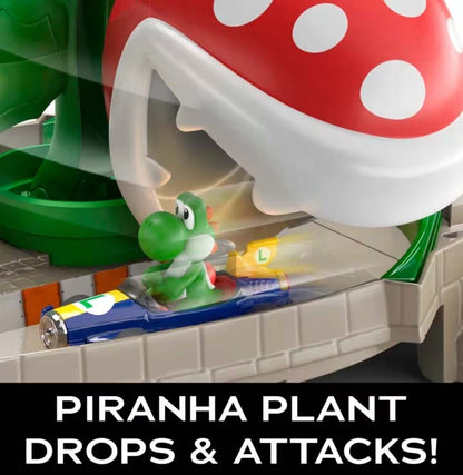 HLN43 Hot Wheels Mario Kart Piranha Plant Track Playset