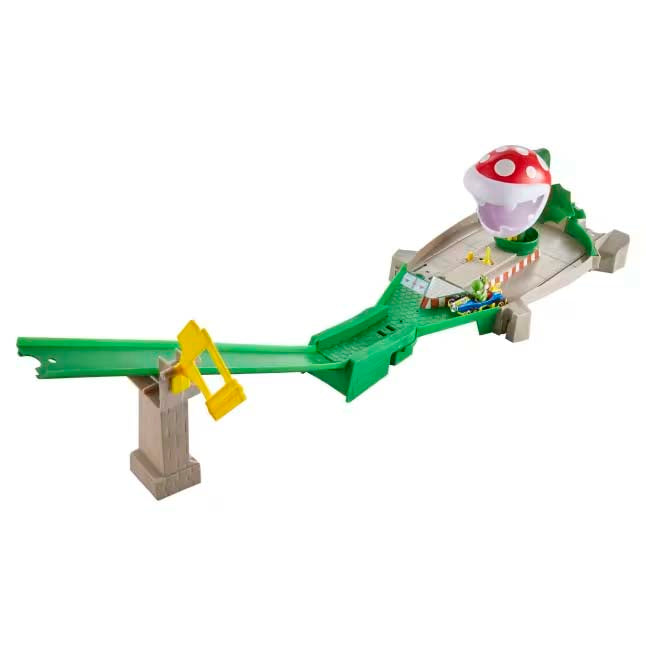 HLN43 Hot Wheels Mario Kart Piranha Plant Track Playset