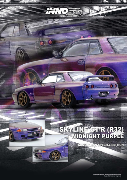 IN64-R32-MP-AS NISSAN SKYLINE GT-R (R32) Midnight Purple