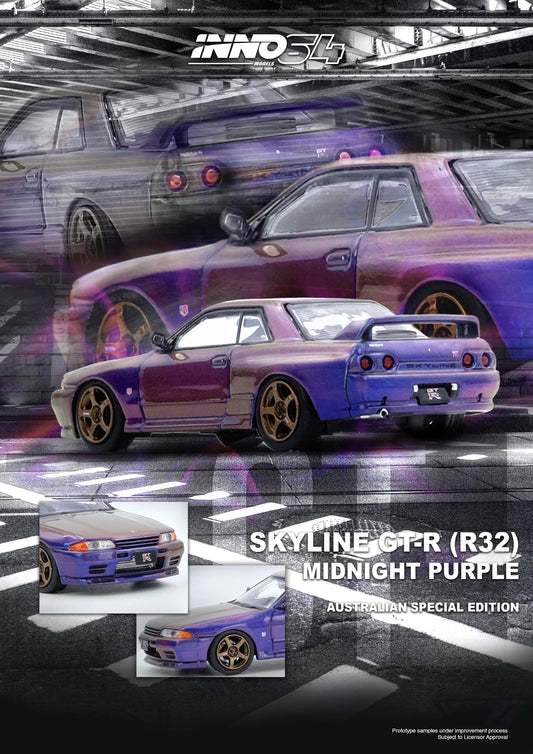 IN64-R32-MP-AS NISSAN SKYLINE GT-R (R32) Midnight Purple