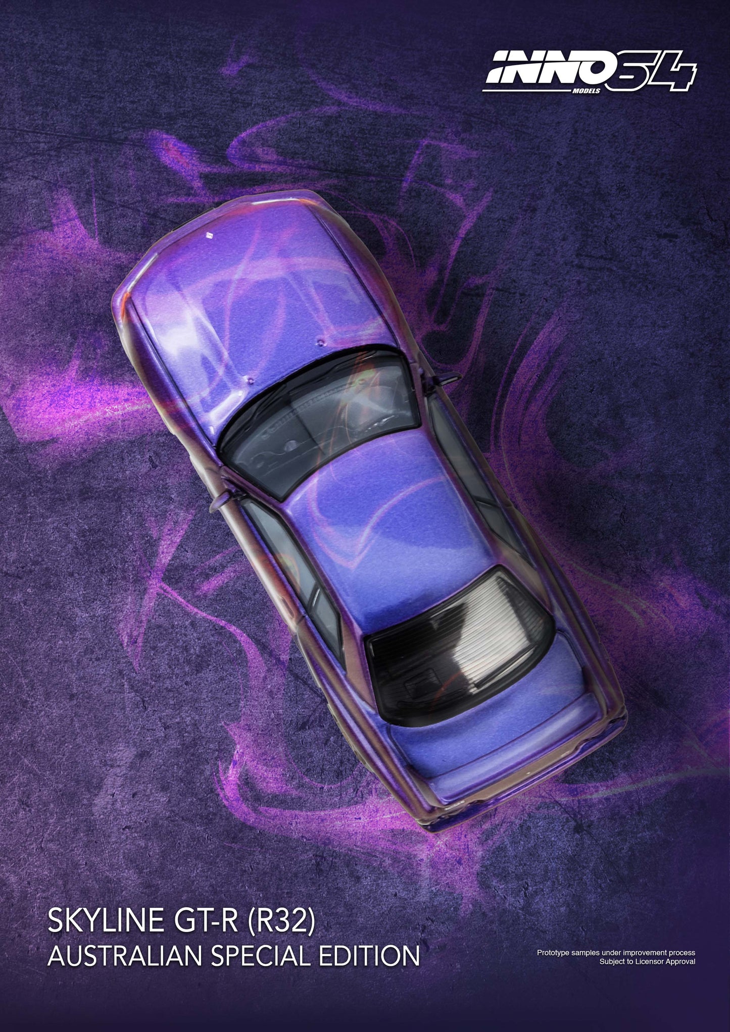 IN64-R32-MP-AS NISSAN SKYLINE GT-R (R32) Midnight Purple