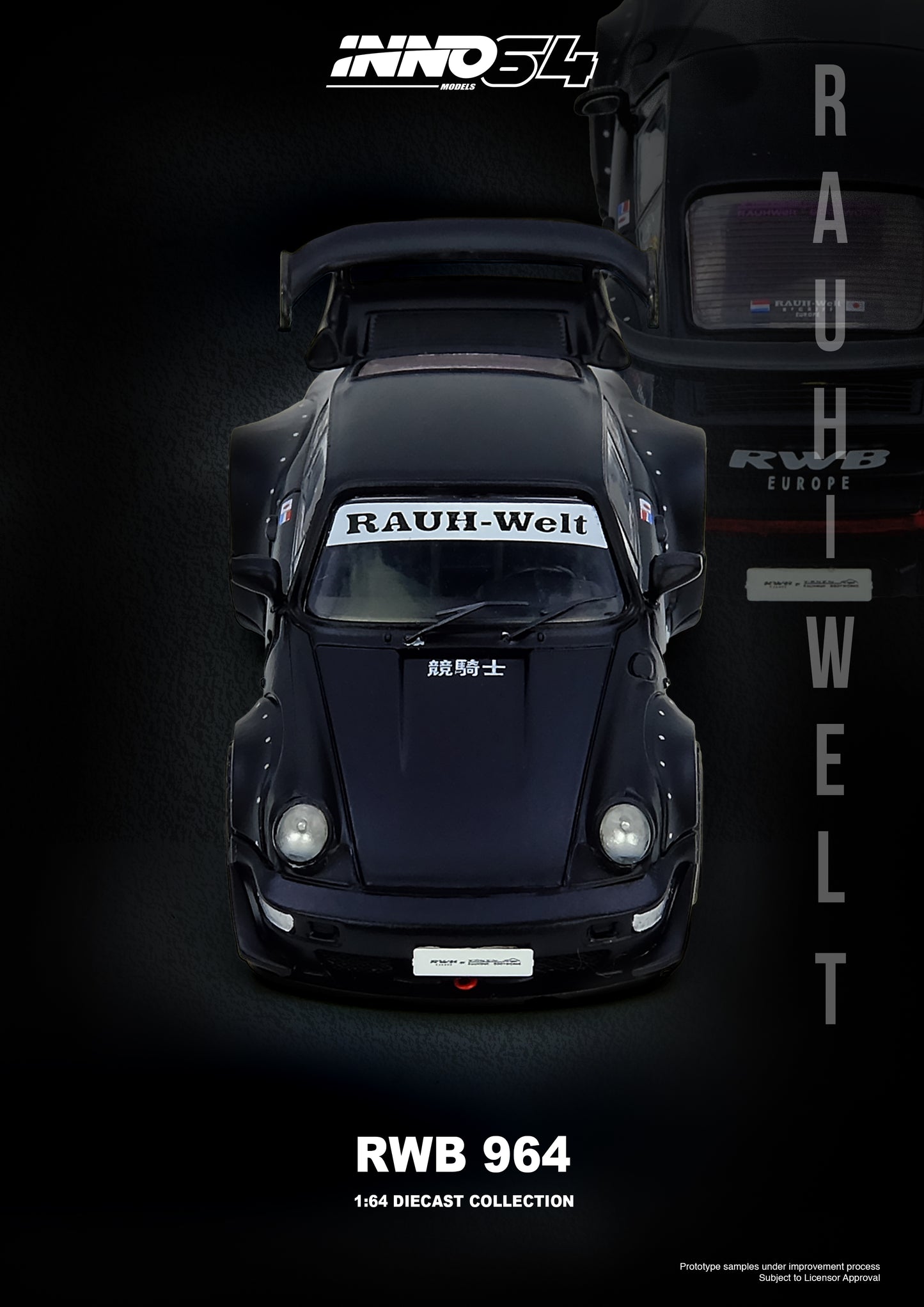 IN64-RWB964-BM RWB 964 Black Matt
