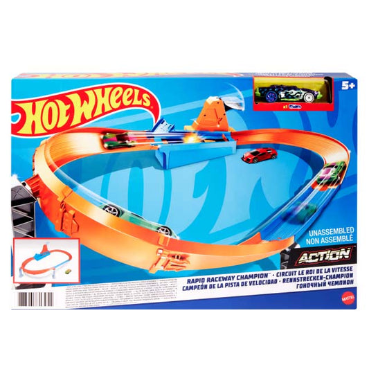 GBF81-JGM75 Hot Wheels Stunt Tracks - Rapid Raceway Champion