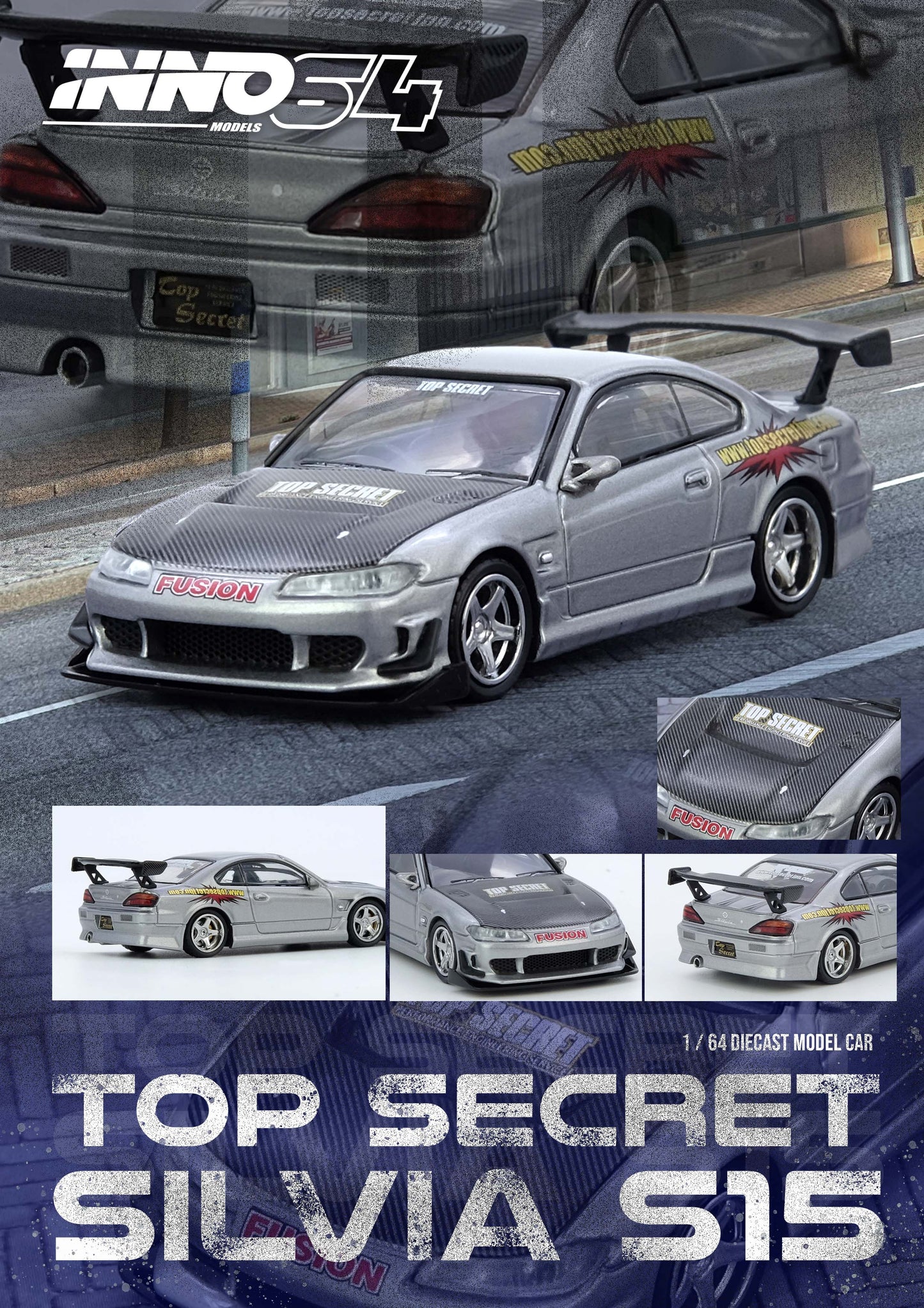 IN64-S15TS-SIL TOP SECRET SILVIA (S15) Silver