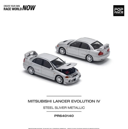 PR640140 MITSUBISHI LANCER EVOLUTION IV STEEL SILVER
